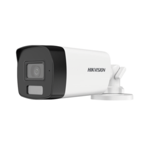 HIKVISION DS2CE17D0TLFS Bala TurboHD 2 Megapíxeles Híbrida B/N - Color VU / IR 40 mts / Lente 2.8 mm / Luz Blanca 40 mts / Exterior IP67 / Micrófono Interconstruido / dWDR