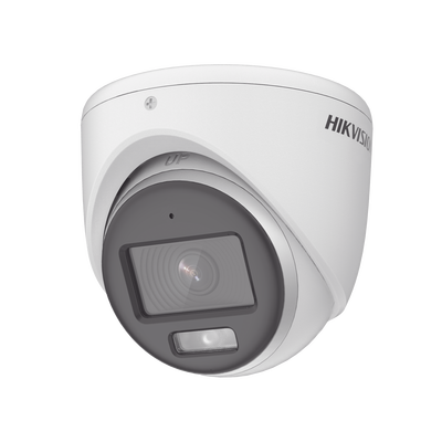 HIKVISION DS-2CE72KF0T-FS Turret TURBOHD 3K (5MP) / Micrófono Integrado / Lente 2.8 mm / Imagen a color 24/7 / 40 mts Luz Blanca / Exterior IP67 / dWDR / 4 Tecnologías