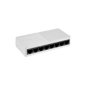 HIKVISION DS-3E0108D-O Switch No Administrable de Escritorio de 8 Puertos / Fast Ethernet 10 / 100 Mbps / Diseño Compacto y Estetico