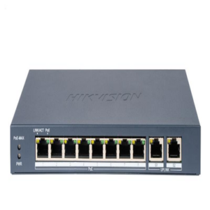 HIKVISION DS3E0310PE/M(B) Switch PoE+ / 8 Puertos 10/100 Mbps 802.3af/at (30W) +2 Puerto 10/100/1000 Mbps