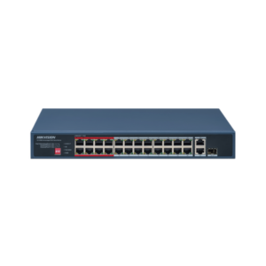 HIKVISION DS-3E0326P-E/M(C) Switch PoE+ / No Administrable / 24 Puertos 10/100 Mbps PoE+ / 1 Puerto Gigabit / PoE hasta 250 metros / 230 W