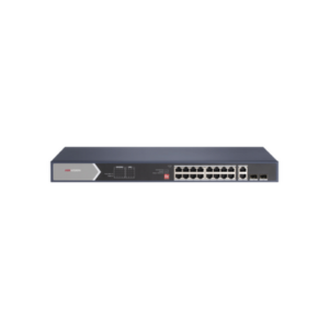 HIKVISION DS-3E0528HP-E Switch PoE de 24 puertos / No administrable / 2 puertos RJ45 Gigabit / 2 puertos de fibra optica gigabit