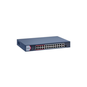 HIKVISION DS3E1326PEI/M Switch PoE / 24 × 10/100 Mbps IEEE 802.3af/at / 1 Puerto Gigabit RJ45