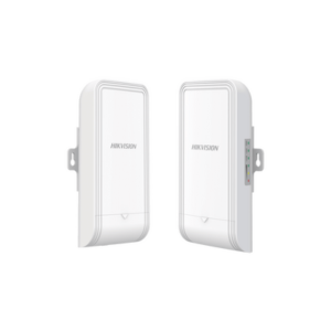 HIKVISION DS-3WF1000-EI-2N Kit de Punto de Acceso (AC) PTP y PTMP en 2.4 GHz / Hasta 300 Mbps / Antena de H: 60° / MIMO 2X2 / 7 dBi de Ganancia / Uso en Exterior (IP55)