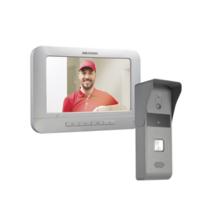 HIKVISION DS-KIS203-T Kit de Videoportero Analógico con Pantalla LCD a Color de 7" / Frente de Calle para Exterior IP65