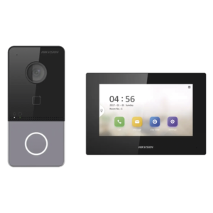 HIKVISION DSKIS605P(C) Kit de Videoportero IP LITE con llamada a App de Smartphone (HikConnect) / Frente de calle IP65 / Soporta PoE Estándar