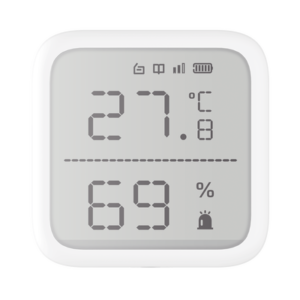 HIKVISION DS-PDTPH-E-WB (AX PRO) Detector de Temperatura y Detector de Humedad Inalámbrico / 2.7" de Tamaño / Uso en Interior / Rango de Detección desde -35°C hasta 99°C