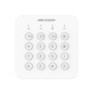 HIKVISION DS-PK201B-WB (Ax Home) Teclado Inalámbrico para Armado y Desarmado / Funciones de Automatización para control de Relevadores / Baterías AA / 433 MHZ