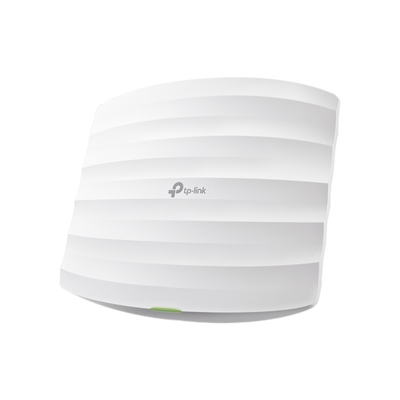 TP-LINK EAP110 Punto de Acceso Omada / 802.11 b/g/n (2.4 GHz) / Hasta 300 Mbps / Alimentación PoE 24V pasivo / Para montaje en techo / Soporta hasta 50 clientes.