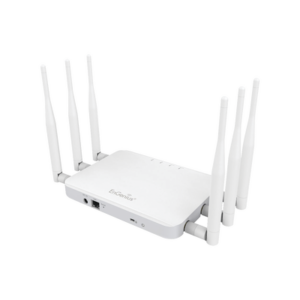 ENGENIUS ECB1750 Punto de Acceso y Repetidor para Interior ac (3x3) de Largo alcance, 800mW de potencia, Doble Banda Simultanea 1300 Mbps en 5 GHz y 450 Mbps en 2.4 GHz, 6 Antenas desmontables de 5 dBi, Soporta PoE 802.3at