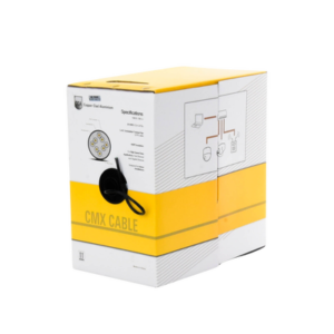 LINKEDPRO BY EPCOM EP-CAT-5E-V2B Carrete de cable de 305 m (1000 ft) Cat5e, Aleación de Cobre y Aluminio (CCA), color Negro, Uso Interior.