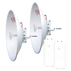 CAMBIUM NETWORKS FORCE4600NP6 Enlace completo de 2 radios FORCE4600C con antenas NP6 (32 dBi), rango de frecuencia extendida (5.7 a 7 GHz) con Jumpers