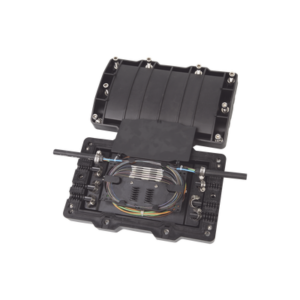 FIBERHOME FOSC320-H8 Caja de Distribución de Fibra Óptica Horizontal, hasta 48 empalmes, Exterior IP68