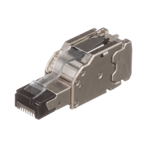 PANDUIT FPS6X88MTG Plug RJ45 Blindado, Instalación Recta, Terminación en Campo Certificable, Compatible con Cat5e, Cat6 y Cat6A, Color Plata