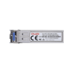 RUIJIE GE-SFP-LX20-SM1310-BIDI Módulo transceptor GE-SFP-LX20-SM1310-BIDI 1000BASE-LX SFP 1310nm-TX/1550nm-RX 20-km DDM Simplex LC SMF