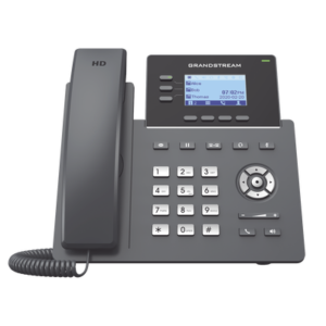 GRANDSTREAM GRP2603P Teléfono IP Grado Operador, 3 líneas SIP con 6 cuentas, puertos Gigabit PoE, codec Opus, IPV4/IPV6 con gestión en la nube GDMS