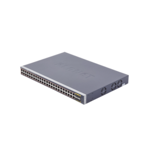 PLANET GS-4210-48P4S Switch Administrable de 48-Puertos 10/100/1000T 802.3at PoE + 4-Puertos 100/1000BASE-X SFP / 440W