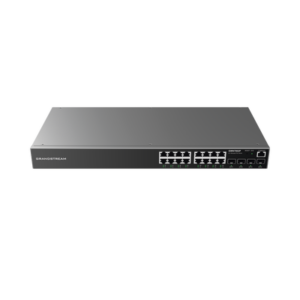 GRANDSTREAM GWN7802P Switch Gigabit PoE+ Administrable / 16 puertos 10/100/1000 Mbps + 4 Puertos SFP Uplink / Hasta 240W / Compatible con GWN Cloud.