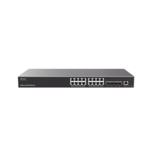 GRANDSTREAM GWN7812P Switch Capa 3 Gigabit PoE+ Administrable / 16 puertos 10/100/1000 Mbps + 4 Puertos SFP+ 10G Uplink / Hasta 240W / Compatible con GWN Cloud.