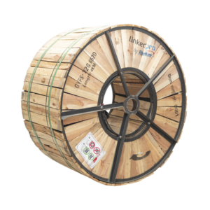 LINKEDPRO BY FIBERHOME GYFS-12C/4KM Carrete de 4 km de Fibra Óptica para Exterior G.652D, Armada, Monomodo de 12 Hilos, Loose Tube, Color Negro