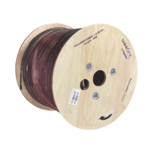 LINKEDPRO BY FIBERHOME IC-FIG8A1-1C/2KM Carrete de 2 km de Fibra Óptica Aérea Mini Figura 8 G.657A1 tipo Drop, Monomodo de 1 Hilo (unifibra), Color Negro