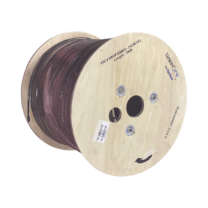 LINKEDPRO BY FIBERHOME IC-FIG8A1-2C/2KM Carrete de 2 km de Fibra Óptica Aérea Mini Figura 8 G.657A1 tipo Drop, Monomodo de 2 Hilos (bifibra), Diseñada para Fusionarse, Color Negro, Span 80, (No Soporta Conectores Mecánicos)