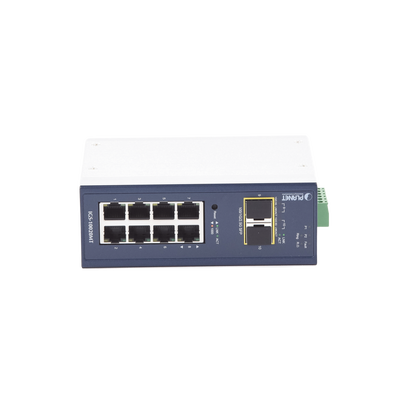 PLANET IGS-10020MT Switch Industrial Administrable Capa 2, 8 Puertos 10/100/1000T, 2 Puertos SFP 1G / 2.5 G BASE X