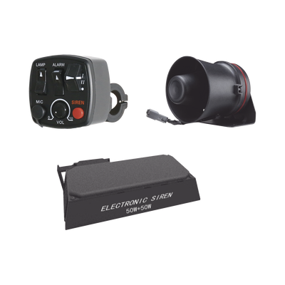 EPCOM INDUSTRIAL SIGNALING KITMOTOEPCOM Kit para motocicleta EPCOM INDUSTRIAL, sirena/ bocina 100 Watt y controlador