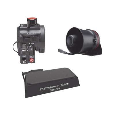 EPCOM INDUSTRIAL SIGNALING KITMOTOEPCOM2 Kit para motocicleta EPCOM INDUSTRIAL, sirena/bocina de 100 Watt y controlador