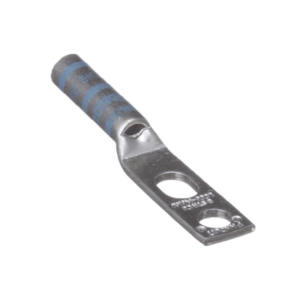 PANDUIT LCC6-14JAW-L Terminal de Compresión de Barril Largo, de Dos Orificios de 1/4, para Cable 6 AWG, Espacios Entre Orificios de 0.50 a 0.63in