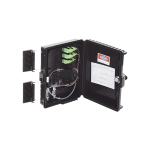 LINKEDPRO BY EPCOM LP-FAT08 Caja NAP (Network Access Point) Cierre de Empalme para 24 fusiones de fibra óptica, Interior/Exterior, con 8 acopladores SC/APC y splitter 1x8, IP55