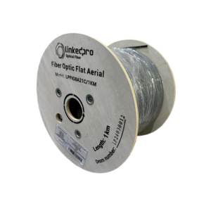 LINKEDPRO BY EPCOM LPFIG8A21C/1KM Carrete de 1 km de Fibra Óptica Aérea Mini Figura 8 G.657A1 tipo Drop, Monomodo de 1 Hilo (unifibra), Color Negro