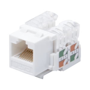 LINKEDPRO BY EPCOM LP-KJ-601-WH Módulo Jack Keystone Cat6 con terminación 110 (Punchdown) para faceplate - Color Blanco