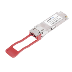LINKEDPRO BY EPCOM LP-QSFP-40G-SM-40 Transceptor QSFP+ (Mini-Gbic) / Monomodo / 40 Gbps de velocidad / Conectores LC Dúplex / Hasta 40 km de Distancia