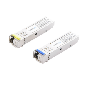 LINKEDPRO BY EPCOM LP-SFP-BD-1G-10 Transceptores Bidireccionales SFP (Mini-Gbic) / Monomodo / 1.25 Gbps de velocidad / Conector LC / Hasta 10 km de Distancia / 2 Piezas