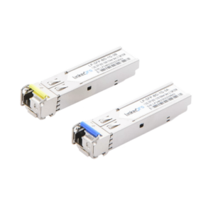 LINKEDPRO BY EPCOM LP-SFP-BD-1G-3 Transceptores Bidireccionales SFP (Mini-Gbic) / Monomodo / 1.25 Gbps de velocidad / Conector LC / Hasta 3 km de Distancia / 2 Piezas