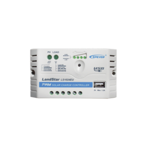 EPEVER LS-1024-EU Controlador Solar PWM 12/24 V 10 A, Salida USB