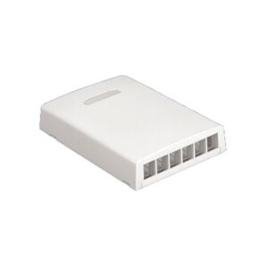 PANDUIT NK6BXIW-AY Caja de montaje en superficie para 6 módulos - Blanco Mate