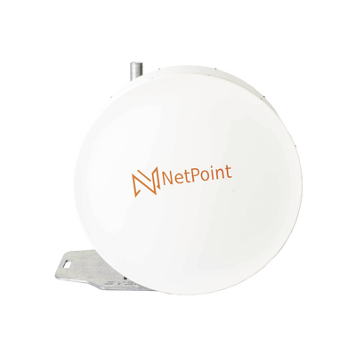 NETPOINT NP11 Antena Blindada de alto rendimiento de 3 ft, 10 a 11 GHz, Ganancia 38 dBi, Conectores de guía de onda para radios B11, Montaje con alineación milimétrica.