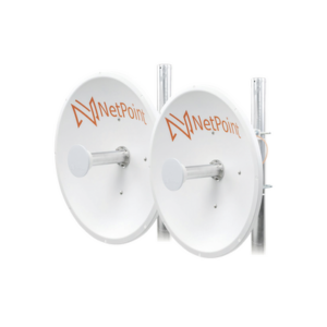 NETPOINT NP1GEN22PACK Antena Direccional / 2 ft / 4.9-6.4 GHz / Ganancia 30 dBi / SLANT de 45 ° y 90 ° / Conector N-Hembra / Montaje y jumpers incluidos.