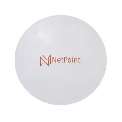NETPOINT NPX2GEN3 Antena blindada de alto rendimiento de 3 ft, 4.9-6.4 GHz, Ganancia 34 dBi con SLANT de 45 ° y 90 °, Conectores N-hembra, montaje con alineación milimétrica.