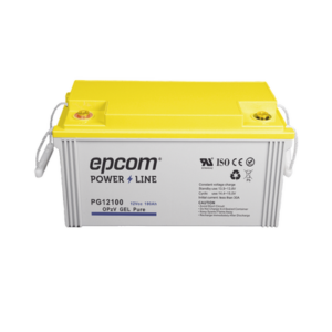 EPCOM POWERLINE PG12100 Batería de GEL PURO / 12 V @ 100Ah / Ciclo profundo / Para Uso en Sistemas de Energía Ininterrumpida / Sistemas Solares
