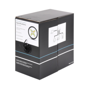 LINKEDPRO BY EPCOM PRO-CAT5-EXT-LITES Bobina de cable de 305 m, Cat5e, color negro, sin blindar, para aplicaciones de videovigilancia, redes de datos. Uso en intemperie