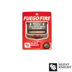 SILENT KNIGHT BY HONEYWELL PSDASP Estación Manual de Emergencia de Doble Acción Convencional / Restablecimiento con Cerradura / Compatible con cualquier Panel de Incendio