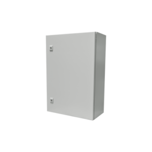 PRECISION PST-5070-25A Gabinete de Acero IP66 Uso en Intemperie (500 x 700 x 250 mm) con Placa Trasera Interior y Compuerta Inferior Atornillable (Incluye Chapa y Llave).