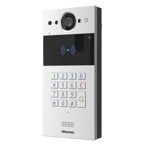 AKUVOX R20KV2 Videoportero IP Multiapartamento / SIP / Administración en la Nube / Acceso por Tarjeta, PIN y NFC / Compatible con App SmartPlus