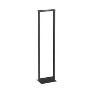 PANDUIT R2P Rack de Dos Postes Estándar de 19 in, Rieles Numerados y Roscados #12-24, Fabricado en Aluminio, 45 Unidades de Rack, Color Negro