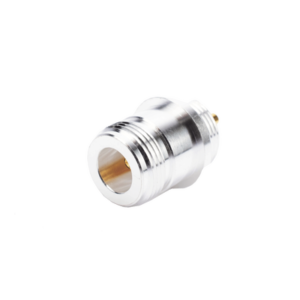 RF INDUSTRIES,LTD RFN-1022-1 Conector N Hembra, para Montaje Frontal en Panel, Doble D Plano, Plata/ Oro/ Teflón.