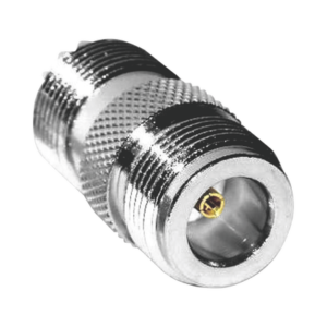 RF INDUSTRIES,LTD RFN-1034-1 Adaptador en Línea de Conector N Hembra a UHF Hembra (SO-239), Plata/ Oro/ Teflón.