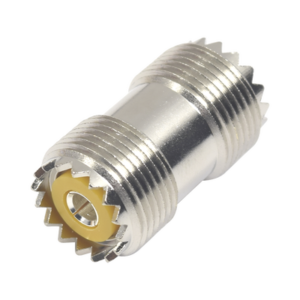 RF INDUSTRIES,LTD RFU-536 Adaptador Barril en Línea, de Conector UHF Hembra (SO-239) a UHF Hembra (SO-239), Niquel/ Plata/ Dap.